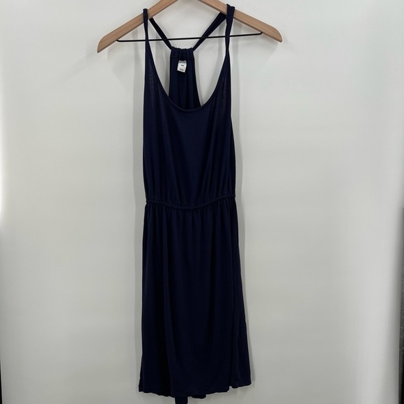 Old Navy Halter Dress Navy Blue Ladies Small - Picture 1 of 4